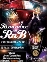 Hip-Hop RnB party Remember all  